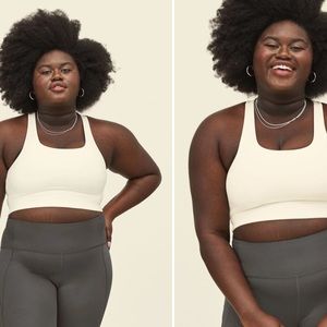 Girlfriend Collective Paloma Bra white size small